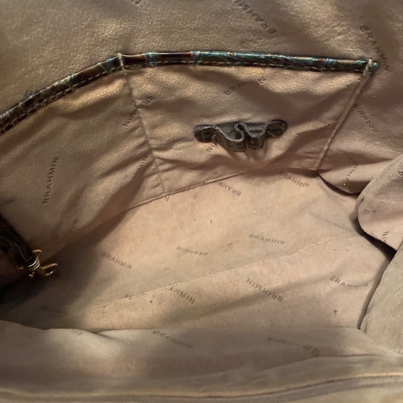 Brahmin Crocodile-Embossed Shoulder Bag - Picture 6 of 15